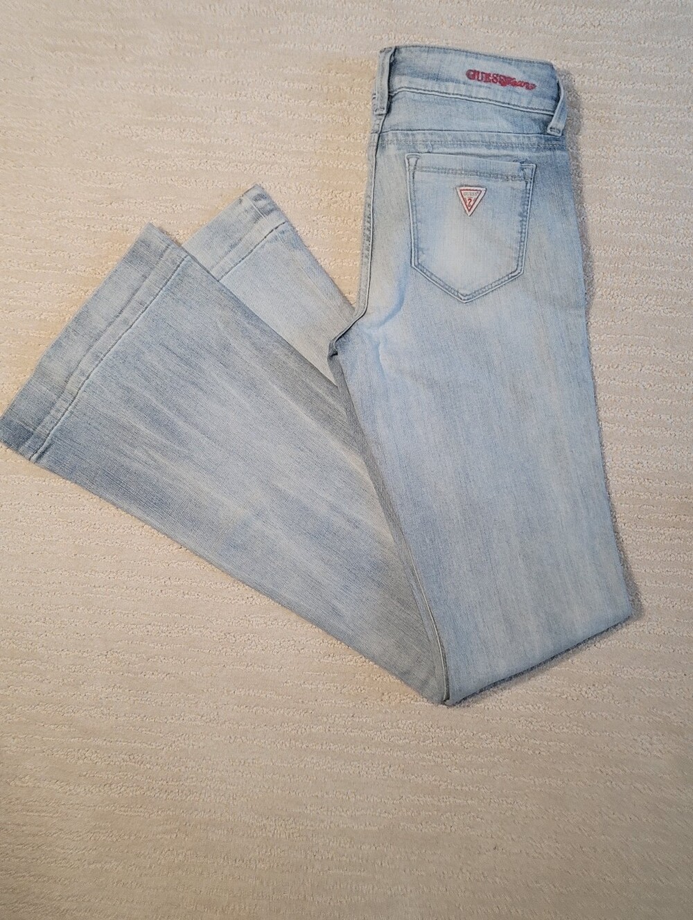 Guess Light Wash Flare Jeans - Light Blue